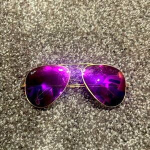 pink ray ban with case